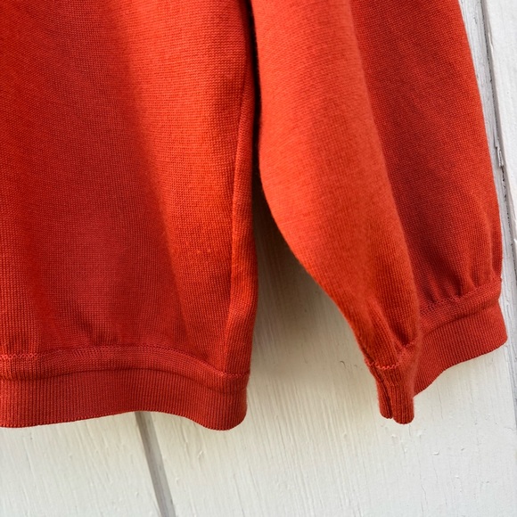 VITTORIO ROCCHETTI—Milano—Burnt Orange Pullover Polo—Men’s M—Wool Blend—USA Made - Picture 7 of 10